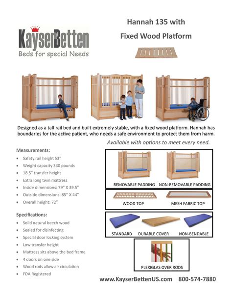 kayser bet|hannah safety bed.